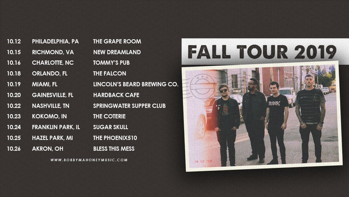 BobbyMahoney's tweet photo. Send us off for tour like an old wooden ship and hit us with a bottle! 

#saturday #philly #graperoom https://t.co/YKnagV7g4F