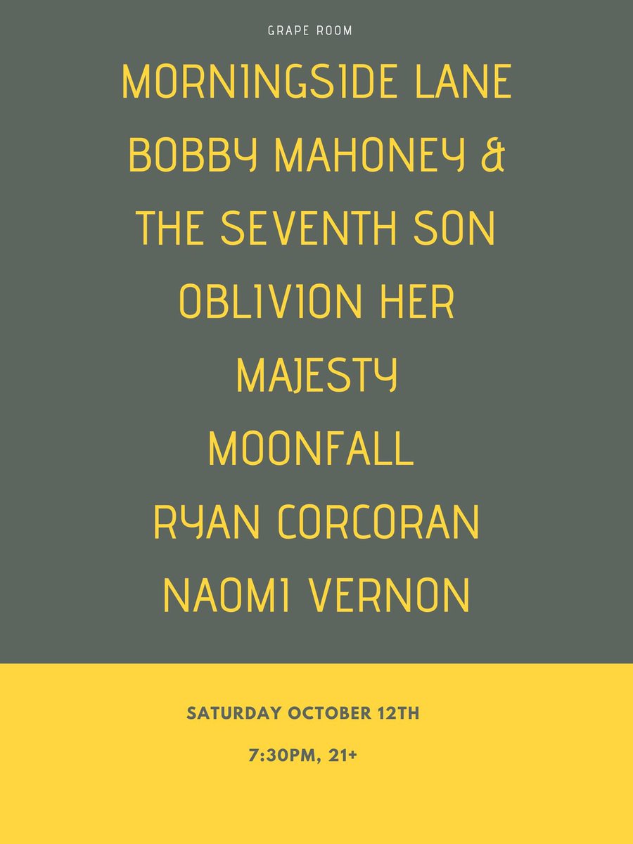 BobbyMahoney's tweet photo. Send us off for tour like an old wooden ship and hit us with a bottle! 

#saturday #philly #graperoom https://t.co/YKnagV7g4F