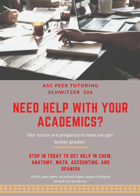 UIndyASC's tweet photo. @uindy It’s a new week and it’s time to get ready for those Midterms! If you’re struggling and need some help, come Join Us for Peer Tutoring in the ASC in Schwitzer 206 from 3:00-8:00 pm. https://t.co/3NrROIVuez