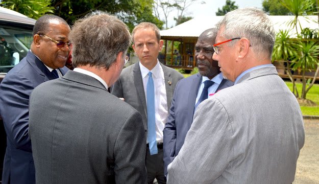 SWJacksonUN's tweet photo. Achieving 'sustainable cities' are key to the future of #Gabon, Africa's most urbanized country. Honoured to be with @Pm_JulienNkoghe, with Minister for #Habitat, French Ambassador, &amp; multiple members of the Government to mark #WorldHabitatDay @UNHABITAT #HabitatDay @Comgouv_GA https://t.co/Q18JiSx9he