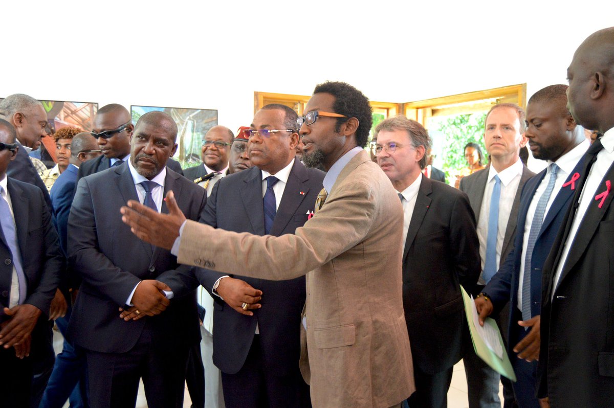 SWJacksonUN's tweet photo. Achieving 'sustainable cities' are key to the future of #Gabon, Africa's most urbanized country. Honoured to be with @Pm_JulienNkoghe, with Minister for #Habitat, French Ambassador, &amp; multiple members of the Government to mark #WorldHabitatDay @UNHABITAT #HabitatDay @Comgouv_GA https://t.co/Q18JiSx9he