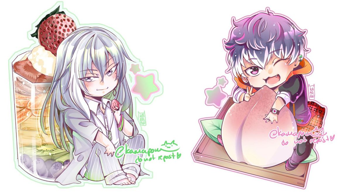Kamapon My Second Sweet Idolish Chibi Set Is Done Re Vale And Trigger Are Now Available On Redbubble T Co Qmh3mwhsxf There S A Off Today Also You Can Find The 1st Idolish