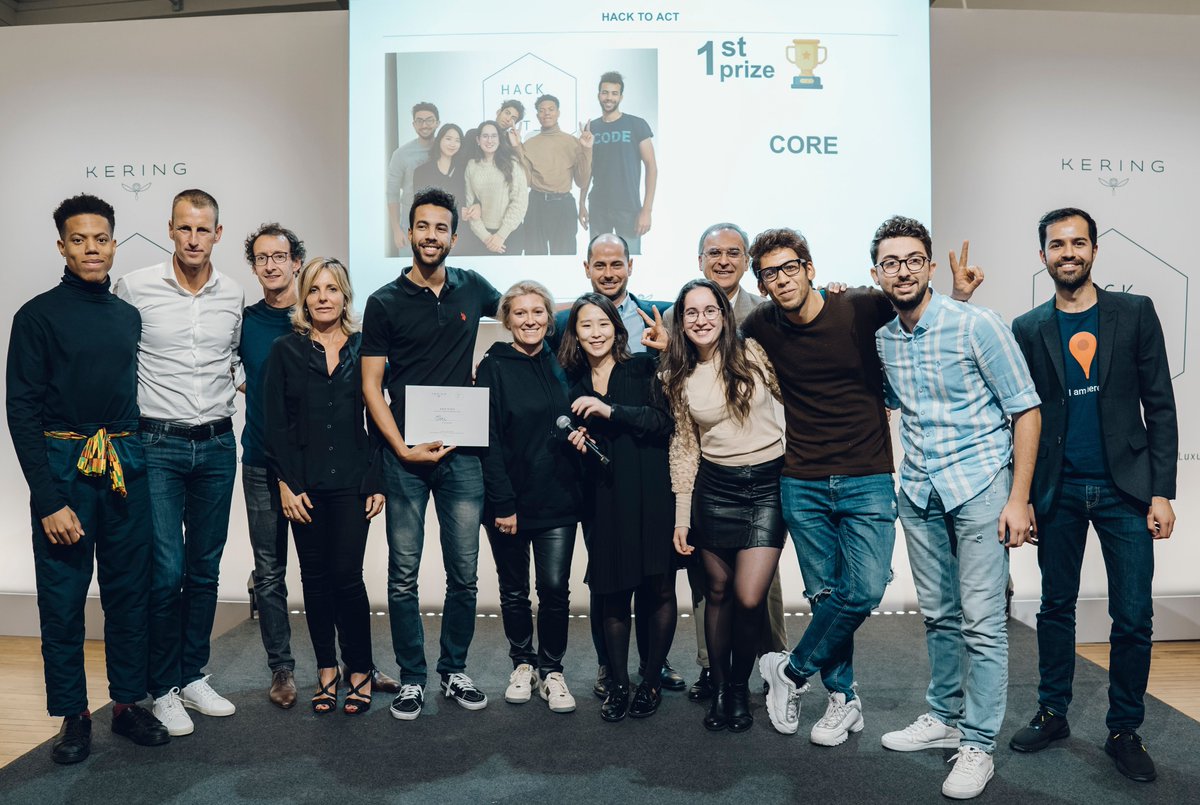 KeringGroup's tweet photo. This weekend, Kering organized its 1st hackathon for sustainable Luxury entitled #HackToAct in Paris.
Congrats to the 3 winning teams for their groundbreaking creativity addressing #sustainability challenges! https://t.co/NOp5OCU0xf
#KeringForSustainability https://t.co/8jphQBM1zP