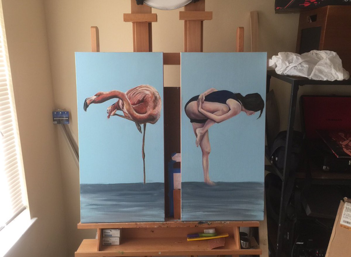 _solskenn_'s tweet photo. @SsssamanthaaMUA The first one still isn’t finished but it’s called ‘Mimos’ and the second one is ‘Madonna and Child of the Deep South’ 😂 https://t.co/oC8A5TA4Z8