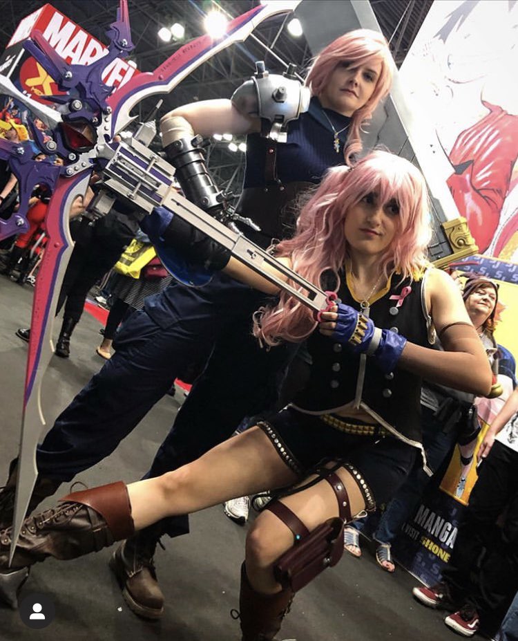 TheLaserGirls's tweet photo. That is a wrap on #nycc! Back to saving the timeline, and defeating Bhunivelze and Sephiroth! #golaser https://t.co/WTgOnac5mc