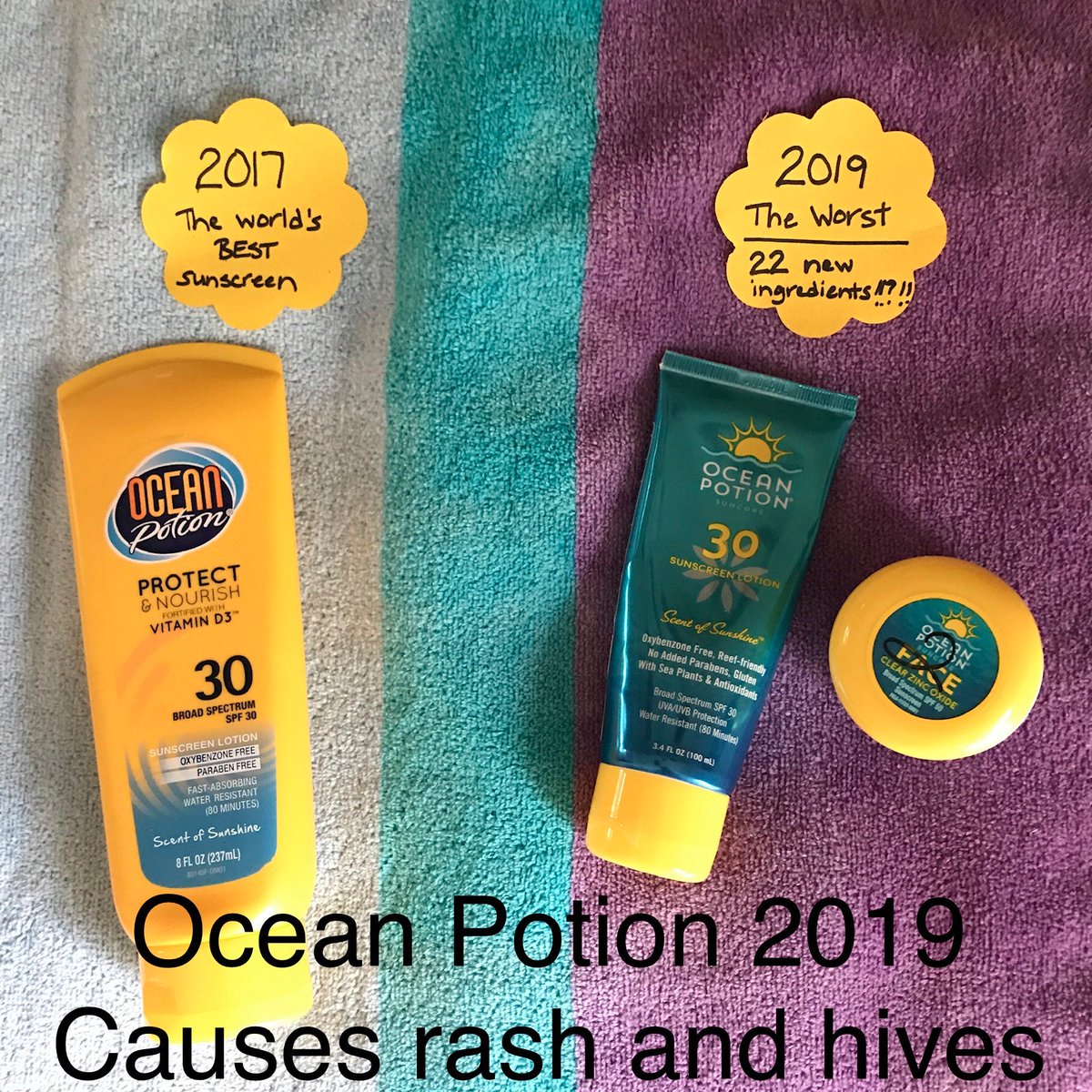 A trusted helper... lost.
#OceanPotion #dramatic #FormulaChange #22newIngredients #thescentofsunshine #spf #sensitiveskin #hives #rash #antihistamine #sunscreen #skin #skincare #protect #defense #itch #allergy #irritation #chemical #Ocean #Potion