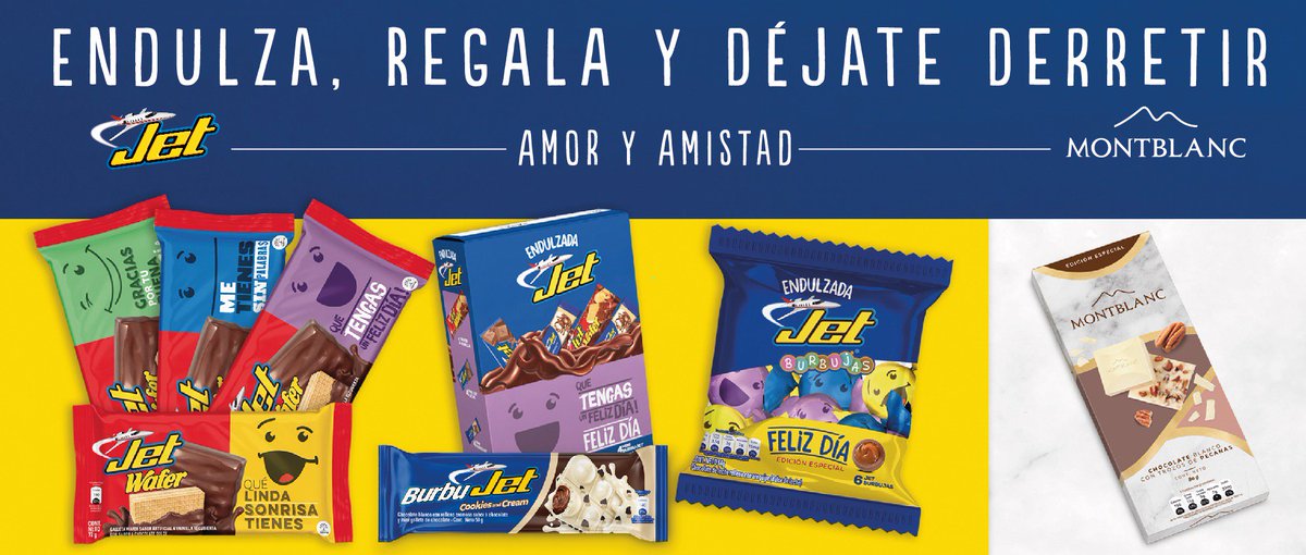 Coopiradio's tweet photo. 😋 Endulza tu día y todo el mes de octubre con los deliciosos y exquisitos #ChocolatesJet 🍫 https://t.co/4jbXHbu6ij