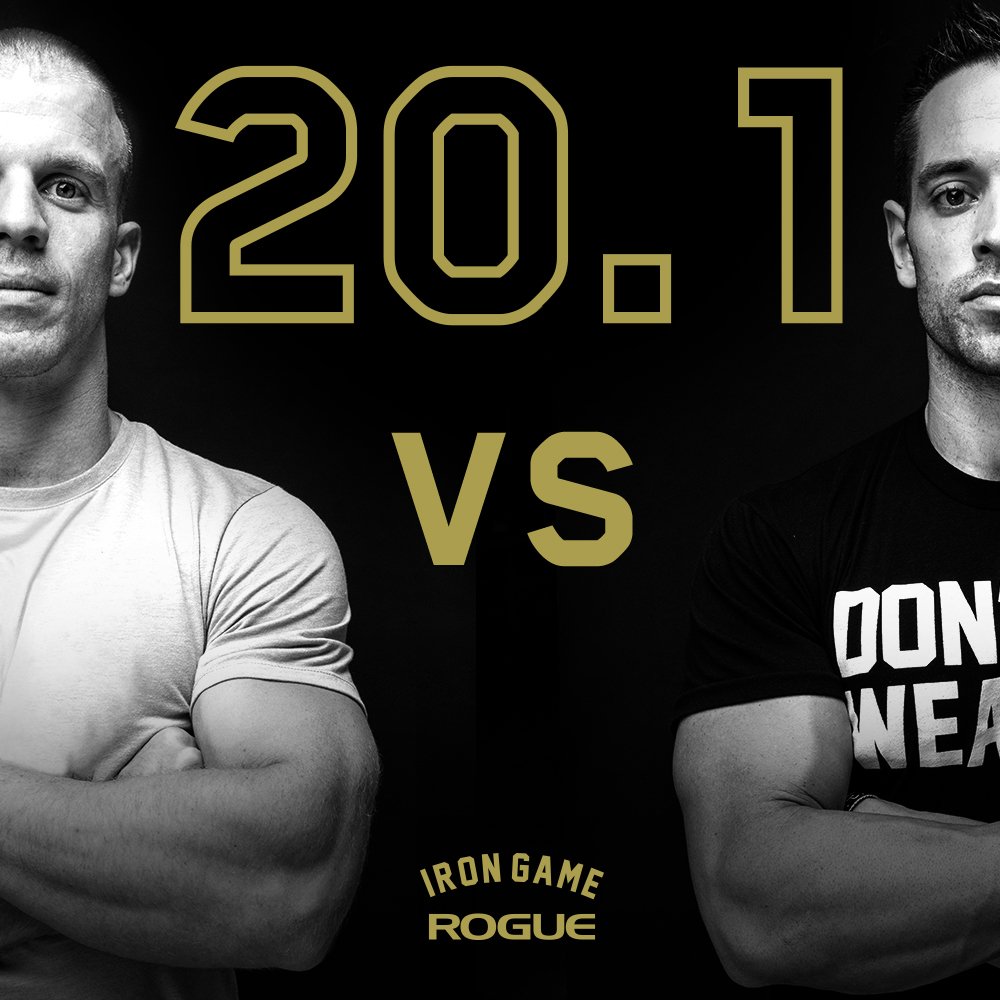 RogueFitness's tweet photo. It's Open Week! Tune in to the Rogue Iron Game to watch the announcement of @CrossFitGames Open Workout 20.1 and see @richfroning face off against @ScottPanchik live from Austin, TX.

Watch: https://t.co/wjdacKZq3X
Sign-up for the Open: https://t.co/LtXwEw1fQ7 https://t.co/nIr1Rp8MZF