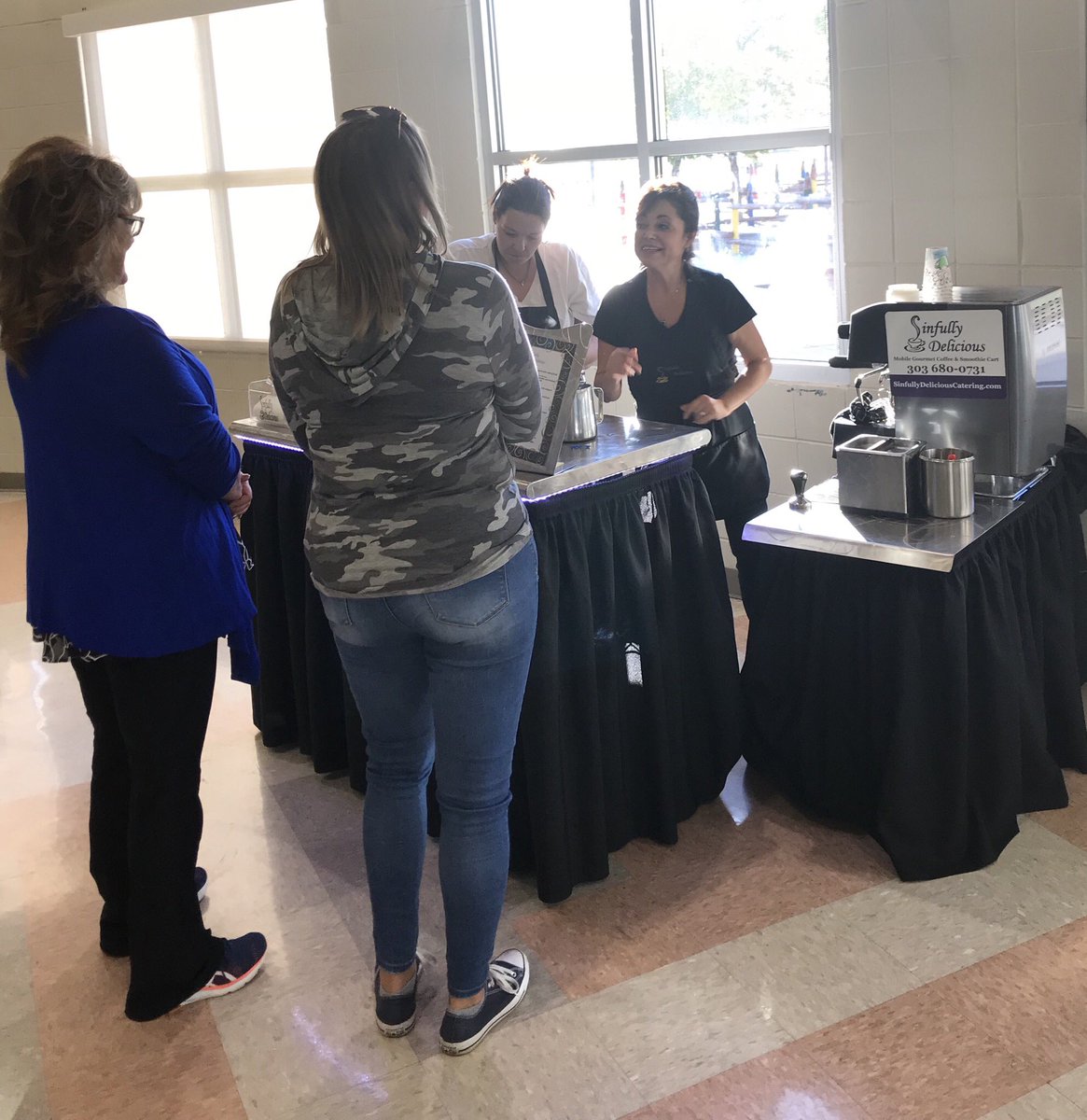 rule_hawks's tweet photo. The staff sure appreciated the Sinfully Delicious coffee bar at our PD Day today!!! ☕️ @BromleyHawks  #coffee #happystaff  #training https://t.co/QoHfi8cBrn