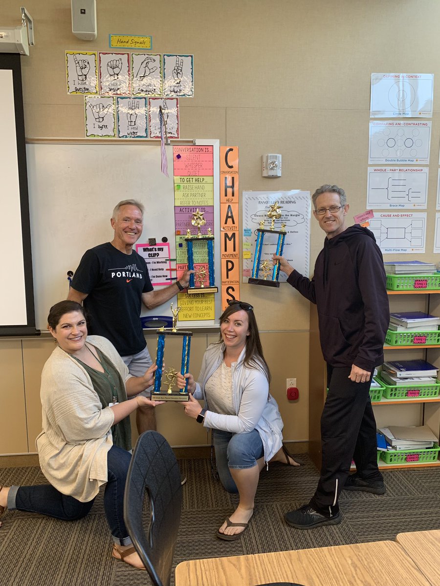 teacherdmoore's tweet photo. CHAMPS take the trophy! #amsphotochallenge https://t.co/M73hfE4lMy