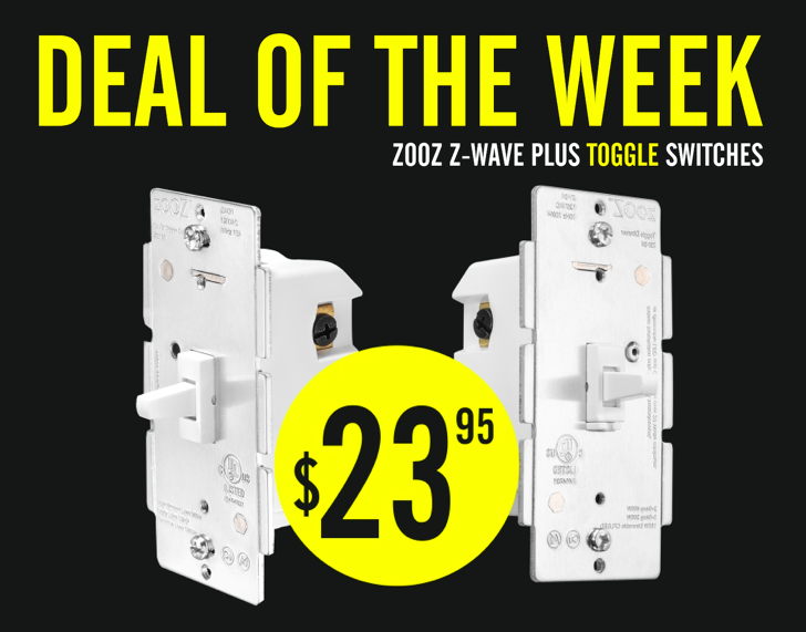 smartest_house's tweet photo. Monday? Again??? At least we have a new #DealoftheWeek going. @ZoozSmartHome #ZWavePlus Toggle Switches are on sale! Great for affordably automating 3-ways & 4-ways -- no pricey add-ons needed! Deal ends 10/13 so make Monday a lil better & grab em! https://t.co/9K3JxytXKE https://t.co/RFSrFTlTaX