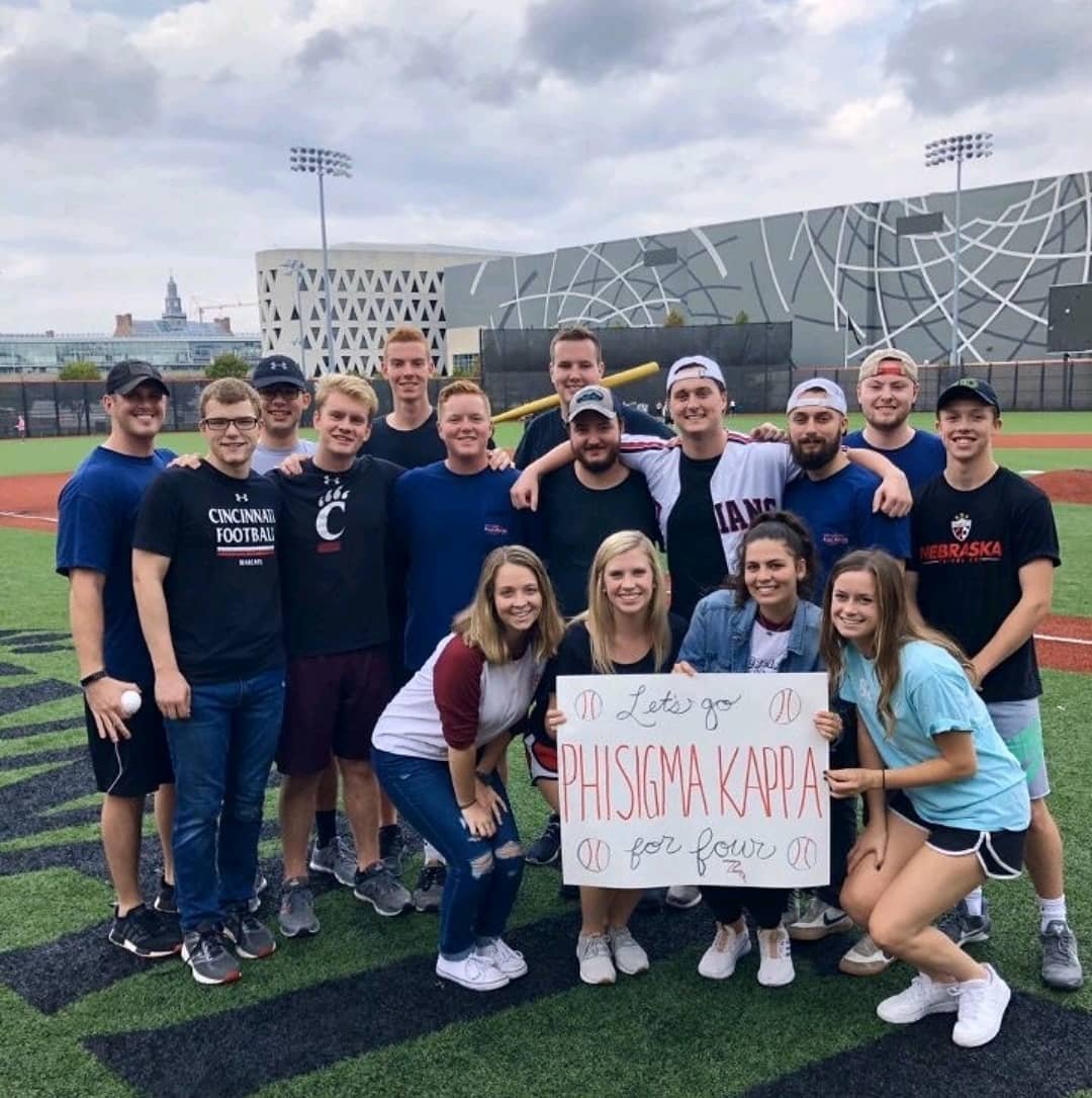 ✅✅✅✅
Our brothers complete the four-peat at <a href="/UCPiBetaPhi/">Pi Beta Phi ☓ UC</a>'s "Angels in the Outfield" event! Thanks for having us!
