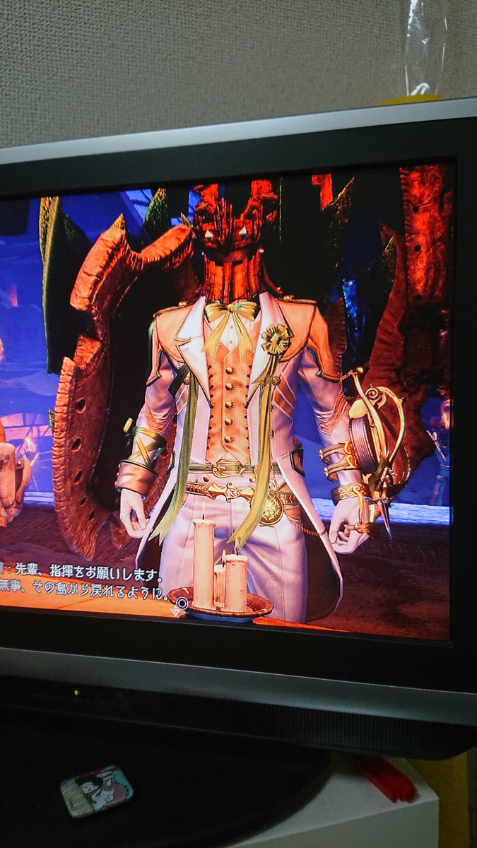 はなまる貰った感じになってるw

これがラストなのか！？
正装で行かねば！一張羅これしかないけど…