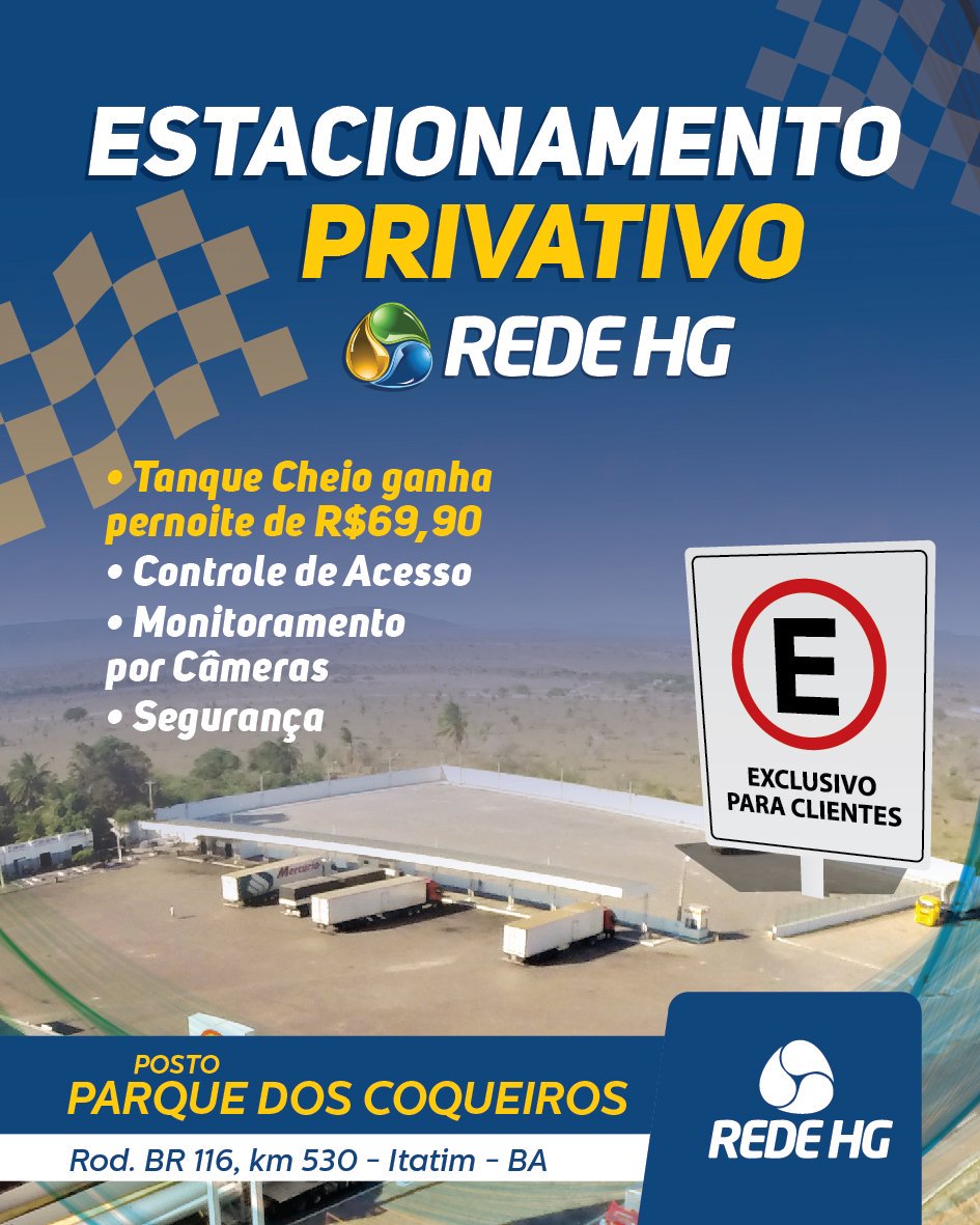 RedeHG's tweet image. Estacionamento com Segurança para seu Caminhão, é no Posto Parque dos Coqueiros, em Itatim, BA!

Posto Parque dos Coqueiros
Rod. BR 116, km 530 - Itatim - BA
(75) 3452-2132 / 4003-1232

#redehg #grupohg #postoshell #postoparquedoscoqueiros #transporte #abastecimento #itatim
