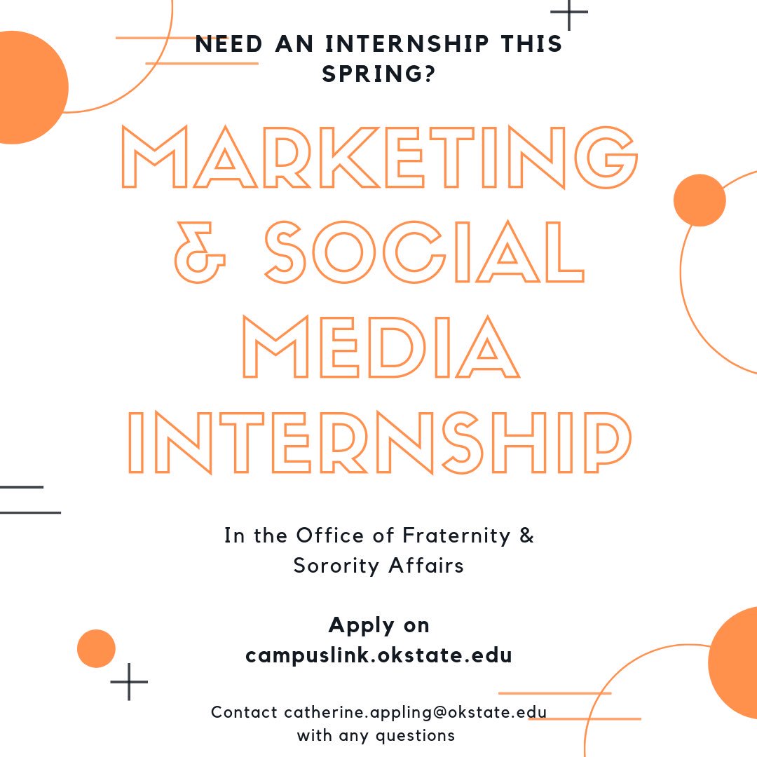 If you are seeking an internship for course credit, APPLY TODAY! Deadline is Friday November 1 by 5pm.