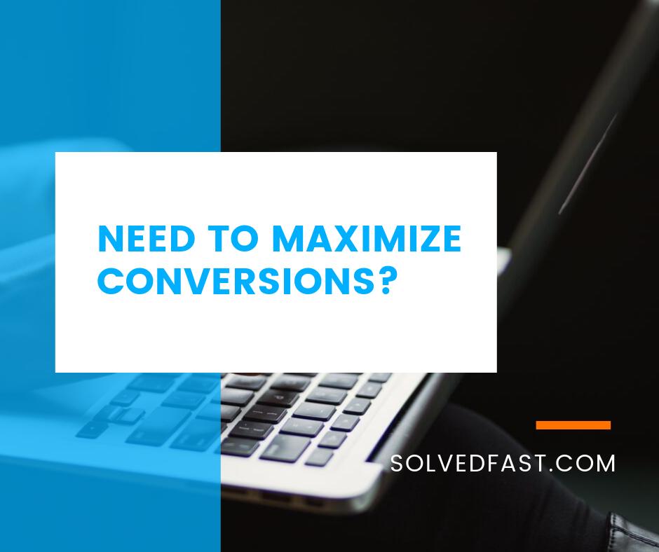 SolvedFast's tweet image. Need to maximize #conversions?
At SolvedFast.com, we aim at optimizing your website to maximize conversions and to meet the latest requirements of Google to reach your full potential. Contact us today! #websiteoptimization