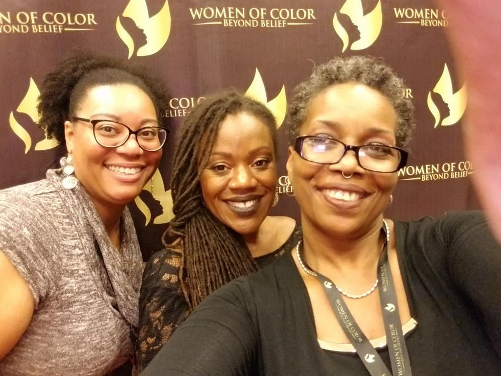 briabria's tweet photo. 🎵 We are family! I had both my cousins with me!🎵
At the Women of Color Beyond Belief Conference! 🙌🙌🙌 #Family #BadAssnessRunsInTheFamily
#WOCBB #WomenOfColorBeyondBelief @silligurl09 @EbonyExodus https://t.co/Mqv3RSdmGB