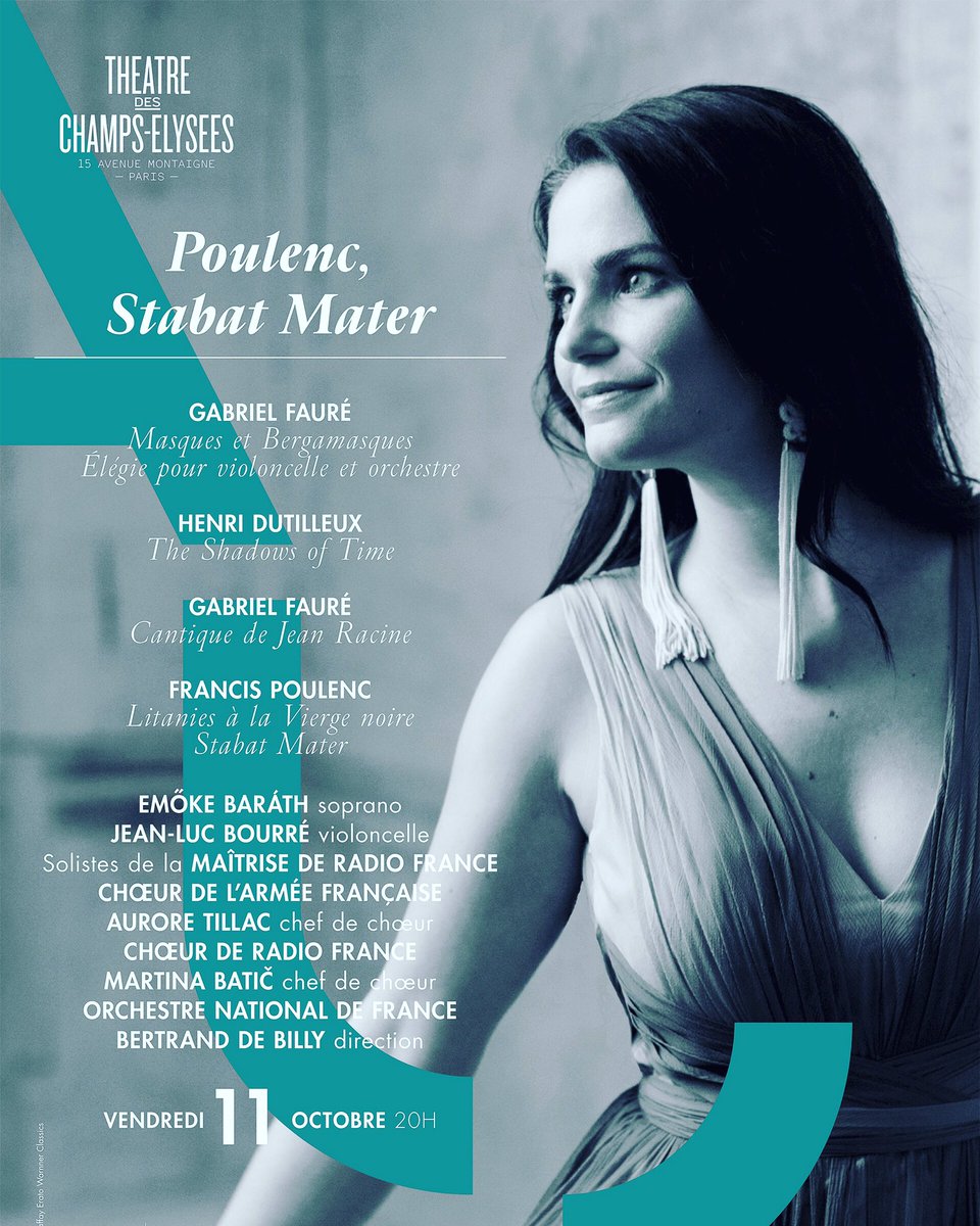 nationaldefce's tweet photo. Rdv le vendredi 11 octobre au @TCEOPERA pour le #stabatmater de #Poulenc et l’Orchestre @nationaldefce ! @ChoeurRF @MaitriseRF #emokebarath @martina71285256 #bertranddebilly #jeanlucbourré @francemusique #orchestrenationaldefrance https://t.co/4etB7dxsdG