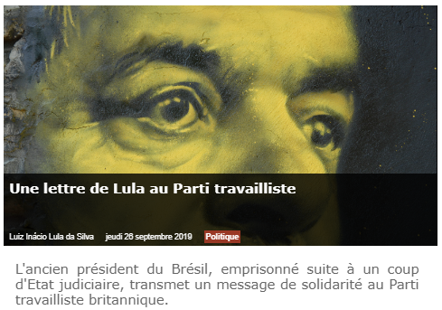 InsoumisEurope's tweet photo. 🇬🇧🇧🇷La bataille judiciaire n'est pas perdue, et #Lula pourrait être libéré!

Plus que jamais, la lutte semble devenir internationale: l'occasion pour Lula de montrer son amitié avec le @UKLabour, et de le remercier de son soutien.
👇
https://t.co/LHKmJd0JzD

#LulaLivre https://t.co/zrlAgxinP3