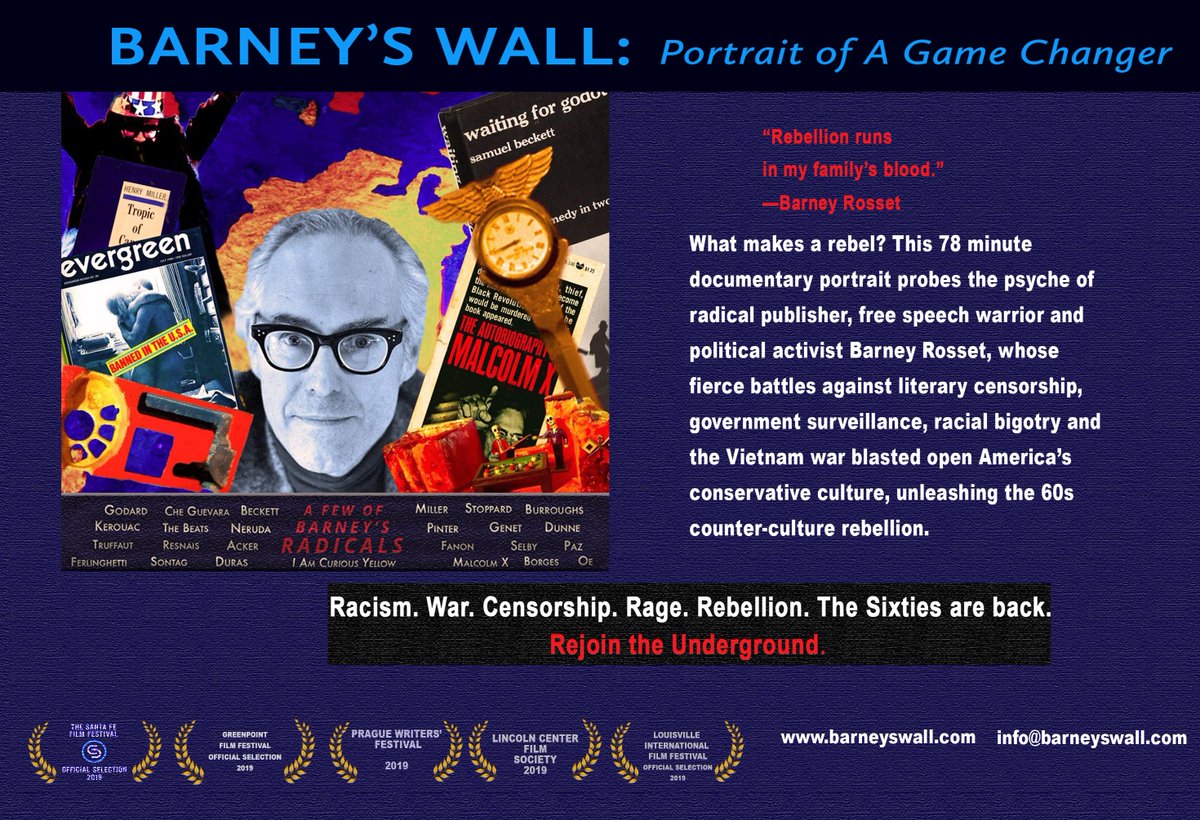 barneyswall's tweet photo. Hey Louisville! Come see our epic portrait of the rebel who spawned the 60s counter-culture rebellion, whose heirs are Bernie and Elizabeth! 

Screening October 10, 2019: Muhammad Ali Center

https://t.co/ylB40kEbGK https://t.co/ZxQnUorWee