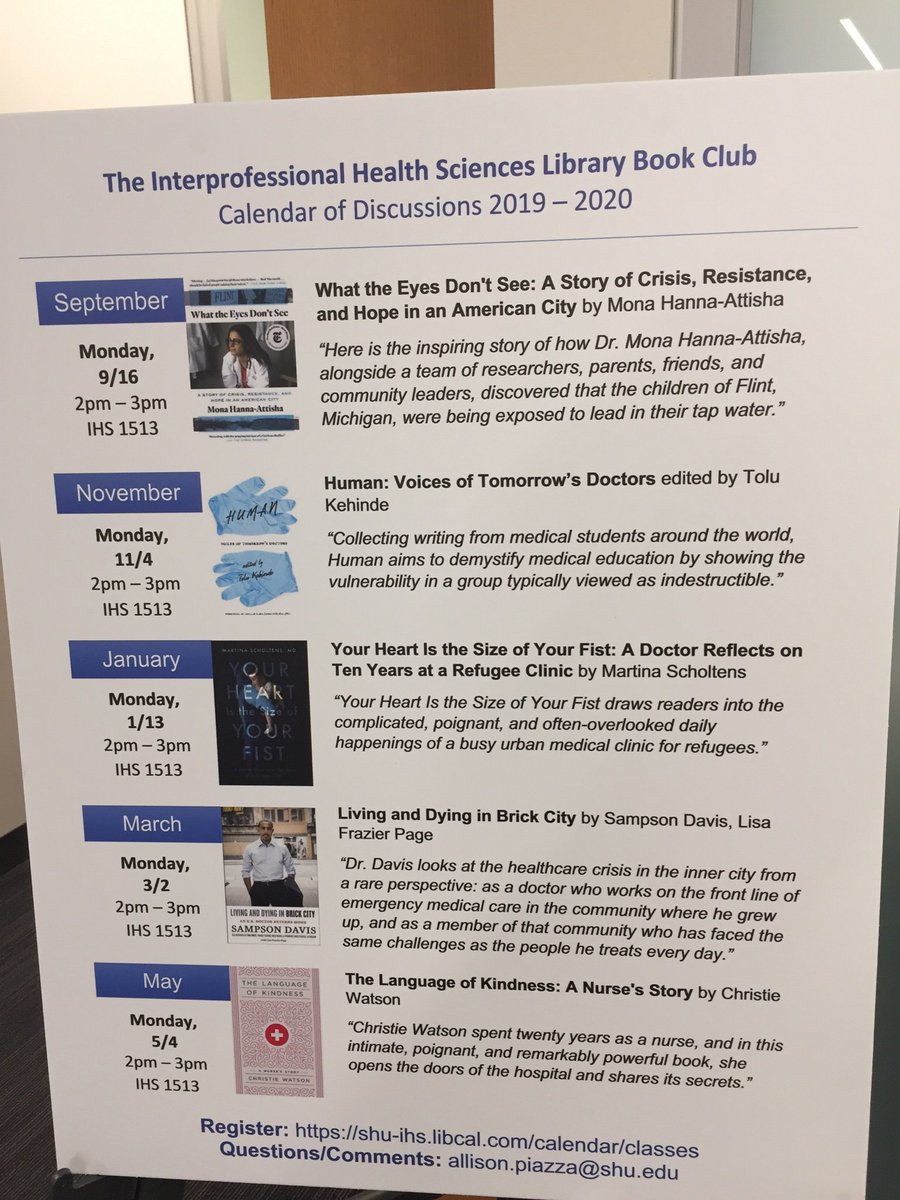 tayokakehinde's tweet photo. Human is on the @HackensackUMC @SetonHall book club list along with some other terrific boos! Very grateful!
#human #medtwitter #hackensackmeridian https://t.co/SIDdHzc2NZ