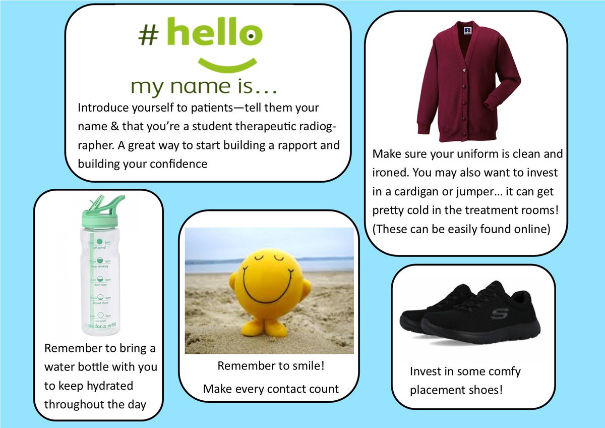 Starting placement for the first can be a scary concept but remembering that you're surrounded by staff &amp; students, who are there to help &amp; support you, makes it a whole lot easier! <a href="/SHURadiotherapy/">Jo at SHU Radiotherapy (She/her)</a> <a href="/SCoRMembers/">SCoR Members</a> @SoRStudentReps #Radplacement