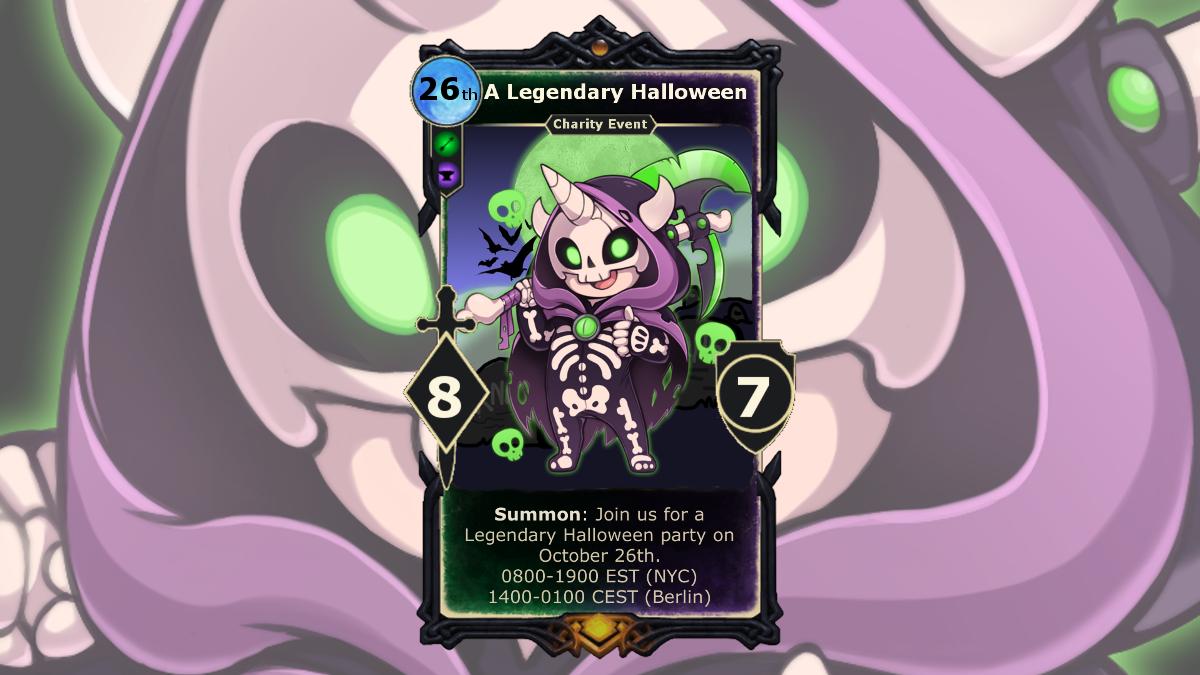 B_A_Rainbow's tweet photo. Halloween Charity Event Oct 26th. #TESLegends community supporting @MSF . Giveaways, tournaments, games, competitions and more. Retweet, comment, and follow to win 15 PACKS of #MoonsofElsweyr. You'd be tricking yourself to miss out on this treat! https://t.co/GNPrYGBHf1