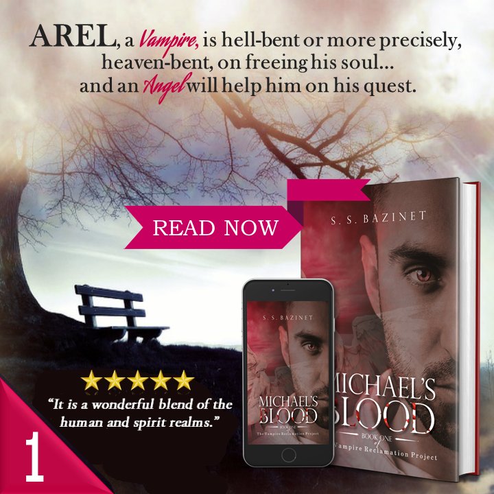 Raymond_Norman's tweet image. How far would you go to save your soul?   
MICHAEL’S BLOOD by @ SSBazinet. 

'Highly recommend. In fact, I'm looking forward to having time to read the next book in the series.'
#scifi fantasy KindleUnlimited #IAN1 ASMSG IARTG books ebooks
amazon.com/dp/B0078HDGOK/