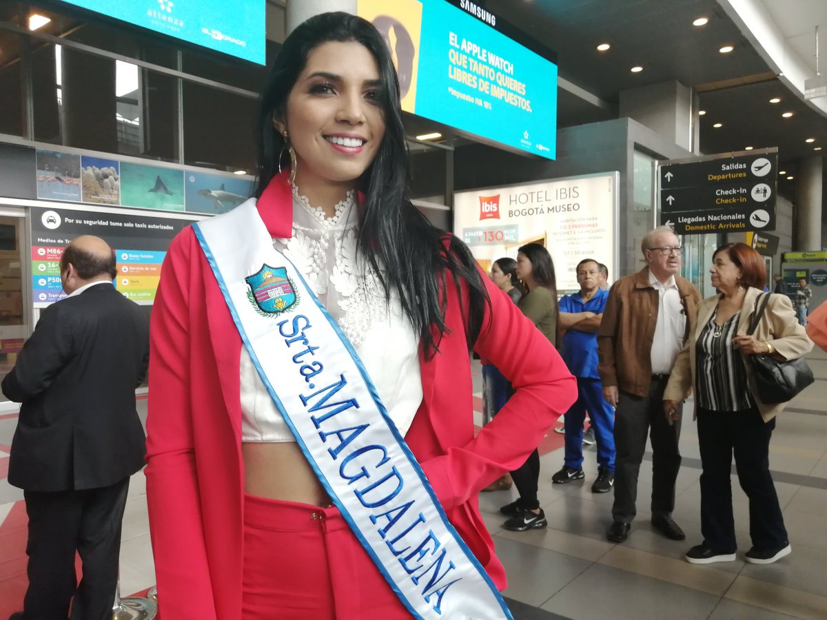 TurismoReinado's tweet photo. Llegan al Aeropuerto Internacional El Dorado a esta hora las señoritas Huila, Quindío, Risaralda y Magdalena.

Preparándonos para dar inicio al XLIX #ReinadoNacionalDelTurismo en #Girardot. #RNDT 2019. https://t.co/UDunjttwQT