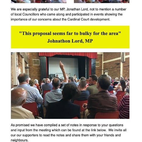 ANDYC2311's tweet photo. REMINDER: DATES FOR YOUR DIARIES:
1. Thursday, 10th October 2019 at 7.30pm, and
2. Thursday, 17th October 2019 at 7pm both in Council Chamber, Civic Offices, @wokingcouncil
Questions and Petition, over GolDev massive over-development #stopCardinalCourt
https://t.co/oPufF5ApNW https://t.co/PJyGdrTvN4
