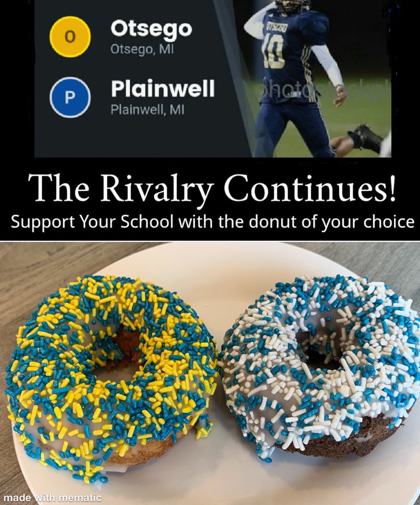 Thank you, Sweetwater's, for joining in rivalry week w/ Plainwell to give back to our school! Just tell them which school you support when ordering and the school gets 10% of the sale! #GoDawgs! #Community