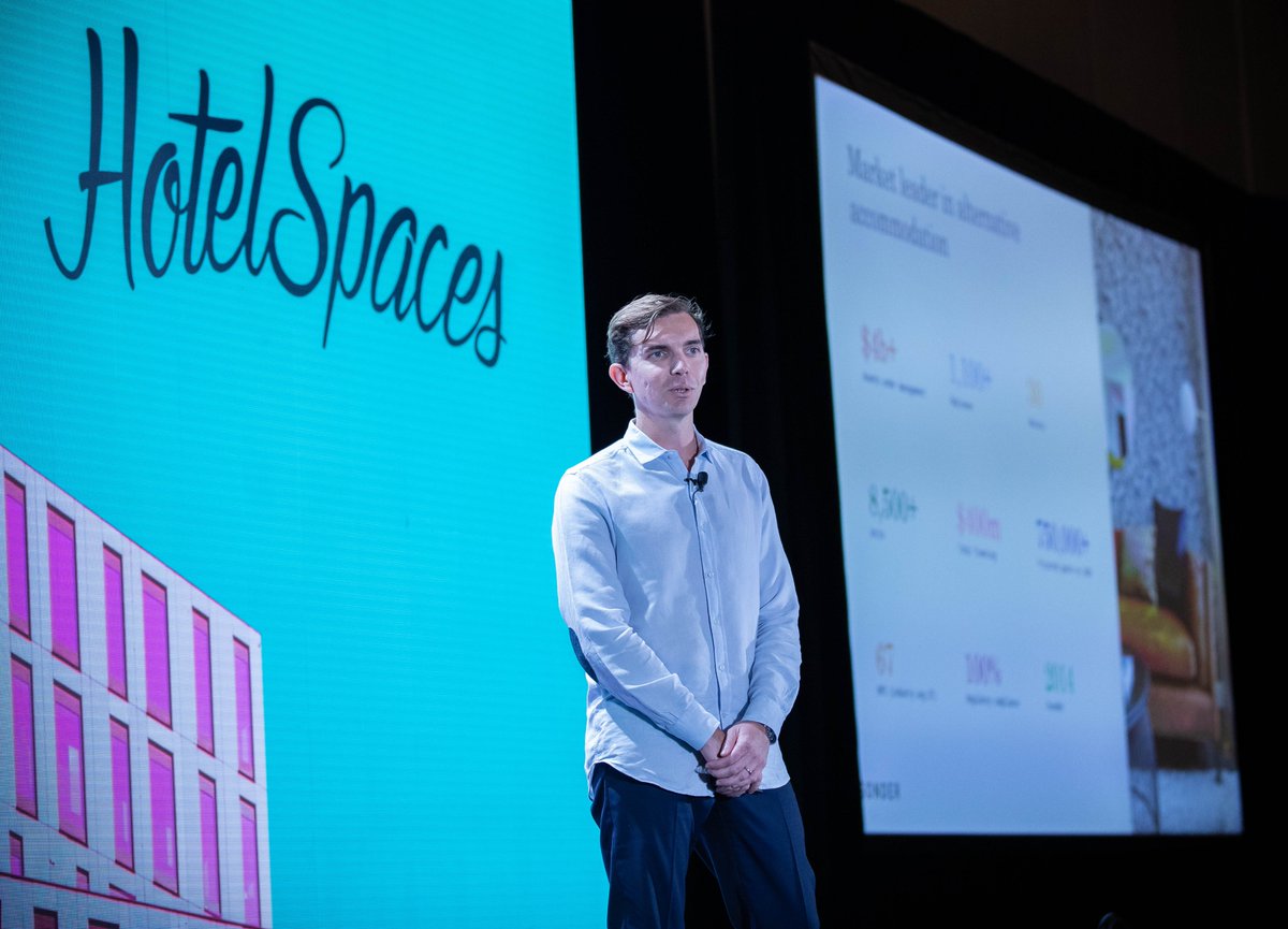 HotelSpaces's tweet photo. 2 very insightful talks this morning from disruptors Rami Zeidan (@lifehousehotels) and Benoit Rochard (Sonder) #HotelSpaces https://t.co/1kDMTRVrfn