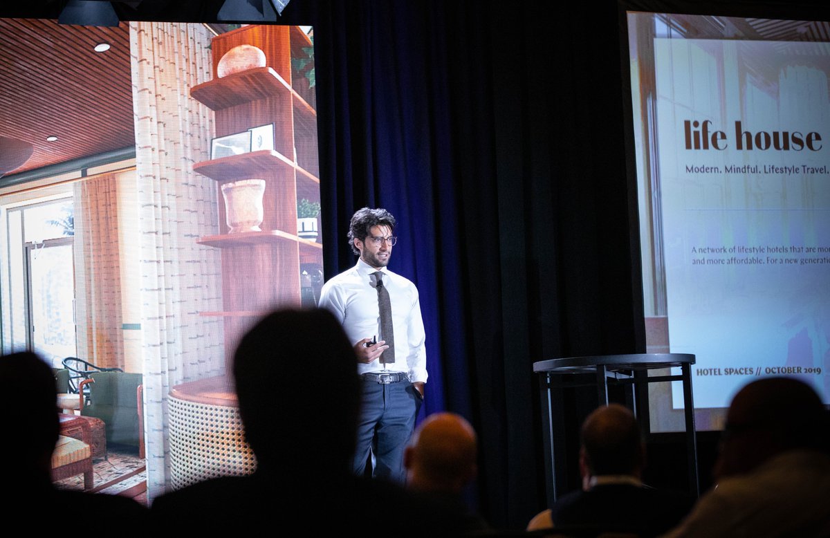 HotelSpaces's tweet photo. 2 very insightful talks this morning from disruptors Rami Zeidan (@lifehousehotels) and Benoit Rochard (Sonder) #HotelSpaces https://t.co/1kDMTRVrfn