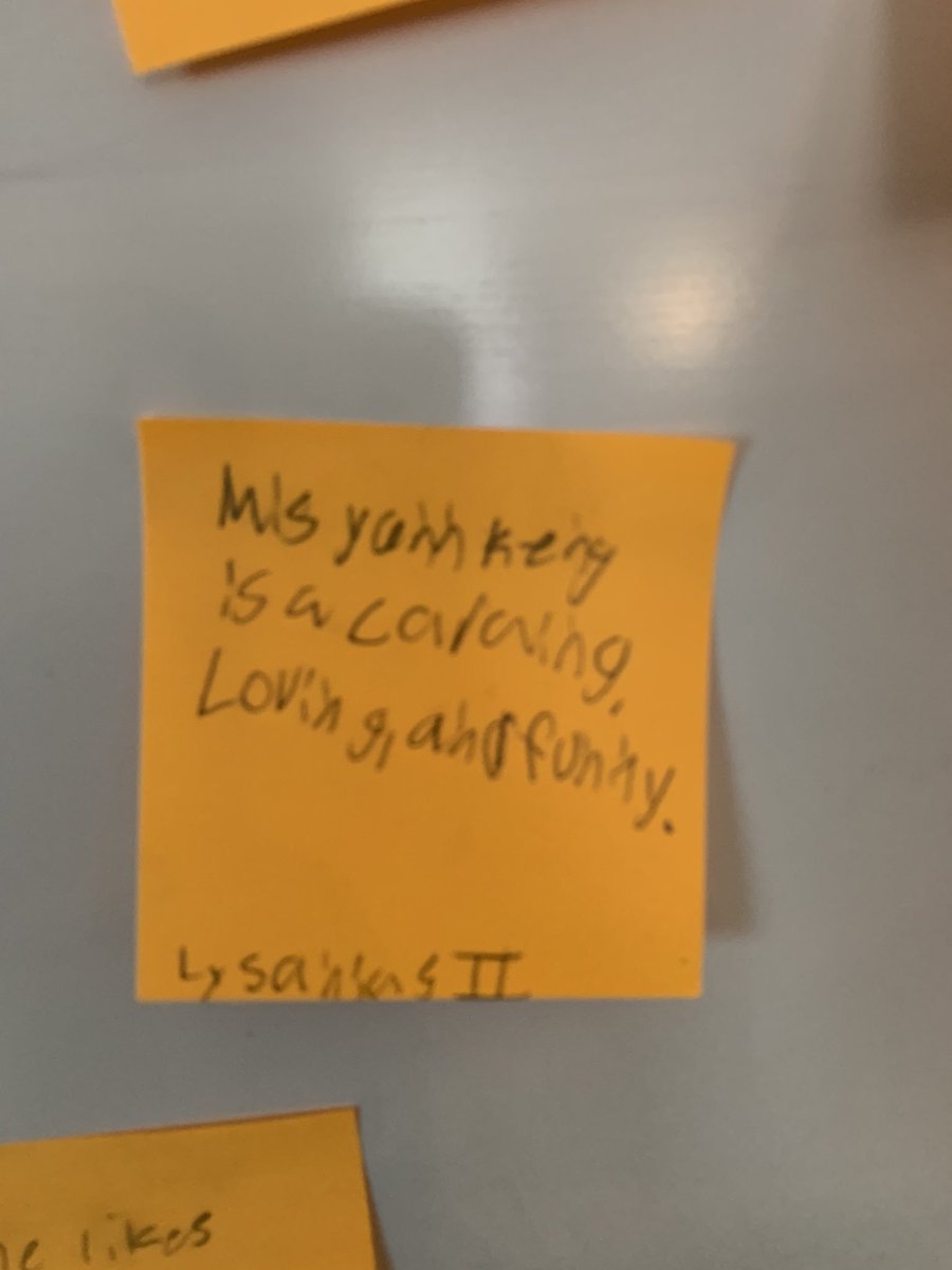 mrsyankeysroom's tweet photo. Not going to lie, I was nervous having the kiddos identify my traits on a Monday morning but they really made my Monday. #charactertraits #analyzingcharacters #teamcurtis #fullheartin34 #oneccps @CurtisPrincipal @CurtisES_AP https://t.co/9ZpNuqMs8B
