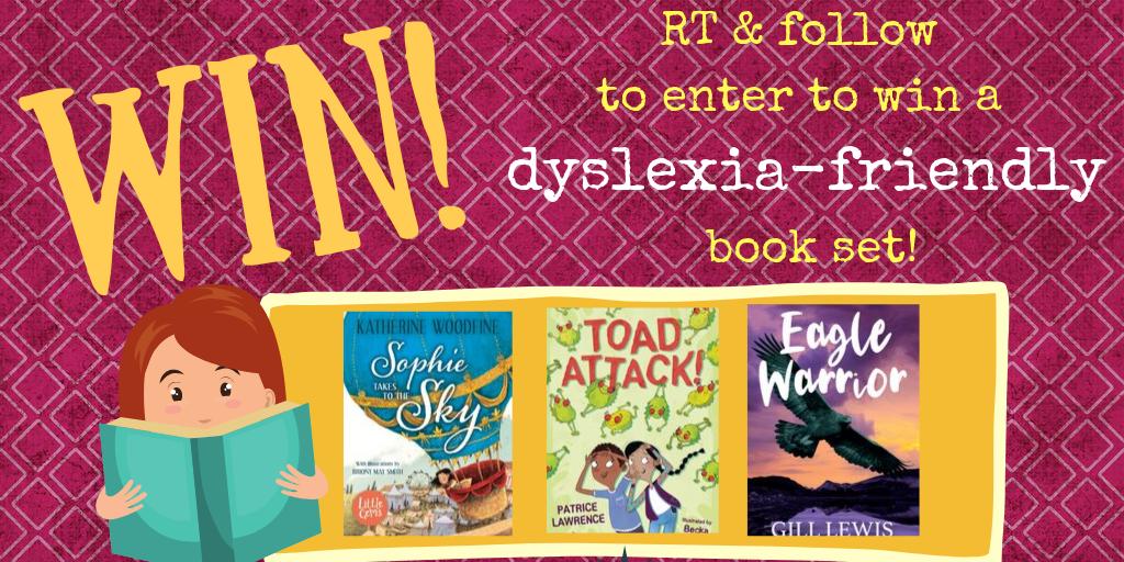 booksfortopics's tweet photo. WIN!
We’ve put together a booklist of dyslexia-friendly reads: https://t.co/llPRTErIO4

To celebrate #DyslexiaAwarenessWeek, the publishers at  @barringtonstoke have given us a set of 3 dyslexia-friendly books to give away!

To enter, follow @booksfortopics &amp; RT before 13/10 (UK) https://t.co/XXOoFRdwJ5