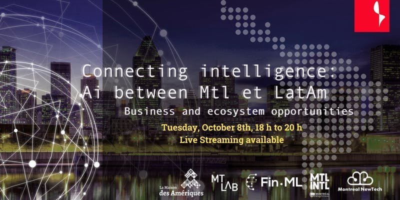 HoltXchange's tweet photo. Curious about #Artificialintelligence business opportunities between #MTL and Latin America? #ConnectingIntelligence
Private live stream tomorrow: Connecting Intelligence: AI Between Montreal and Latin America. https://t.co/sL5h9APMZz Use code: NewTechStreamingMTL https://t.co/mO4EXpKh8G