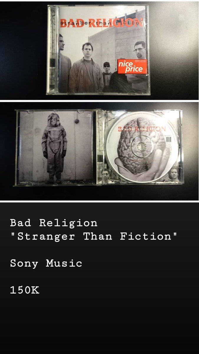 yosinasution's tweet image. Jual koleksi pribadi CD Original Bad Religion. Sila di cek.