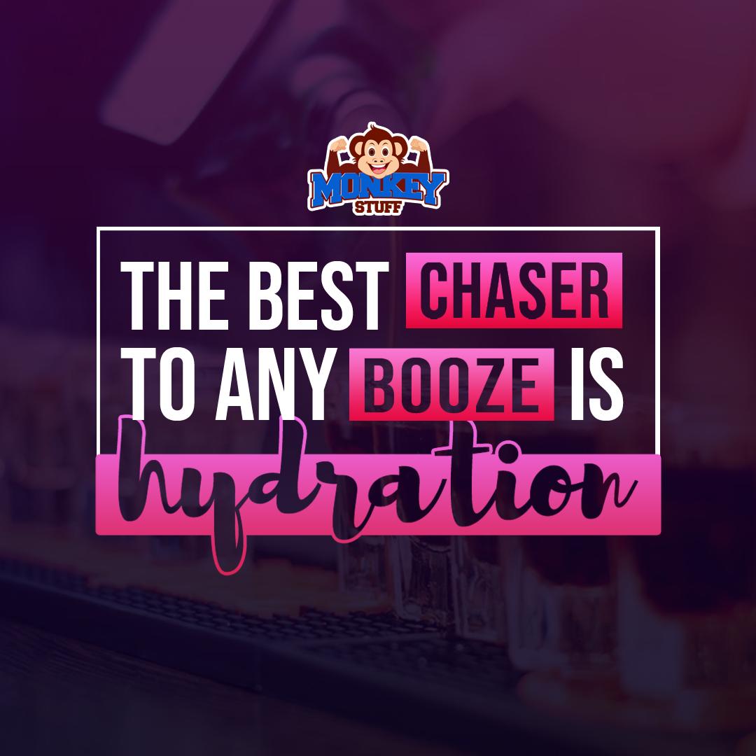 DrinkTheMonkey's tweet image. The best chaser to any booze is #hydration. Get the best hydration with #MonkeyStuff!
 #drinkingtips
