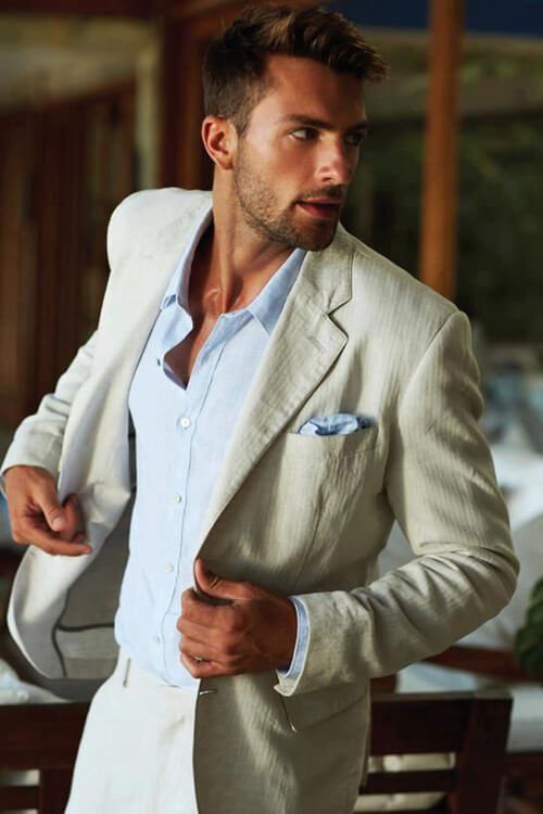 suitscomau's tweet photo. "Although it is very cool and comfortable to wear, the downside is that linen wrinkles easily and stains easily too." https://t.co/gPAEQbaF6G #SummerSuits #Cotton #Linen https://t.co/ZYqyj1v5Bx