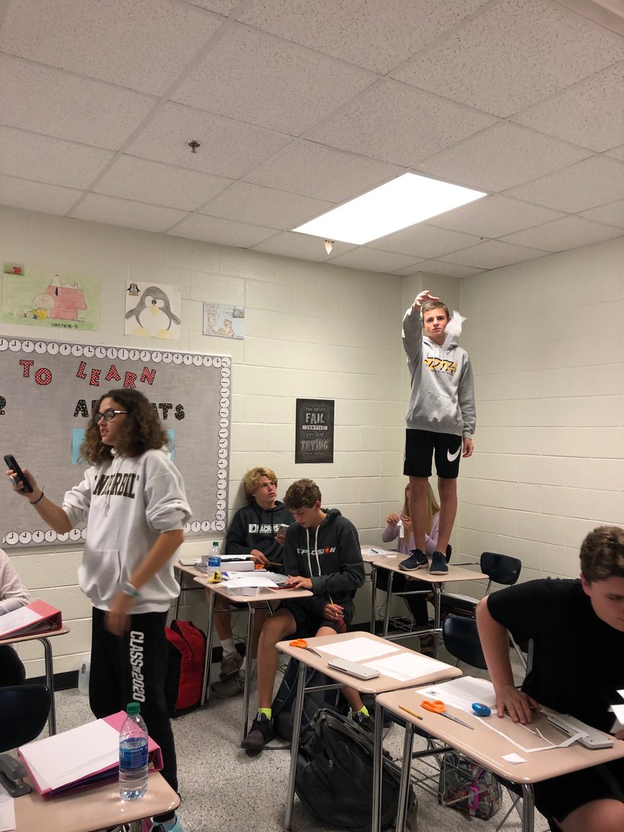 CVHSMathDept's tweet photo. Data gathering and design studies from our “helicopters” in AP Stats! 
@CVHSGrizzlies https://t.co/MPq0T3L37U