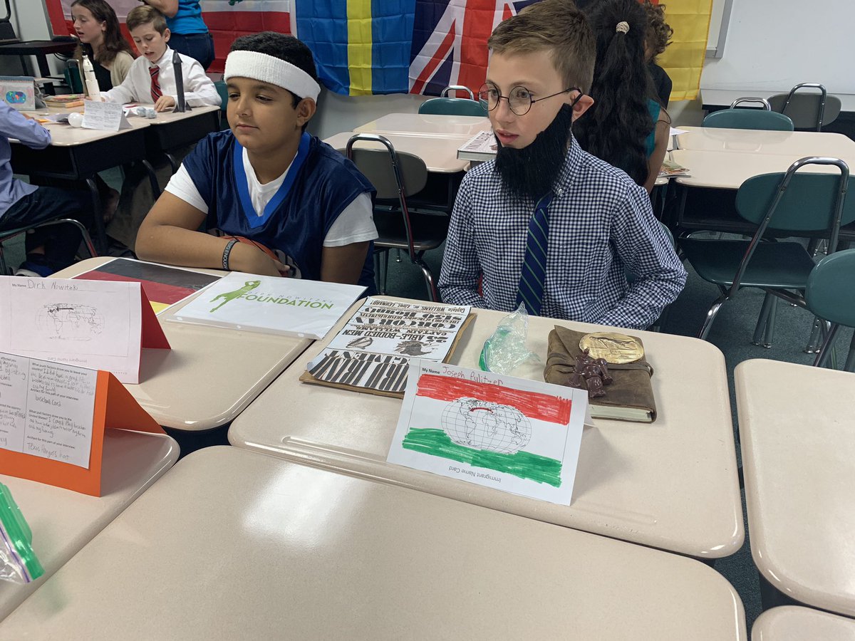 Outstanding students appreciating what others have brought to our country and sharing what they have learned.  #Relationships #Humanities