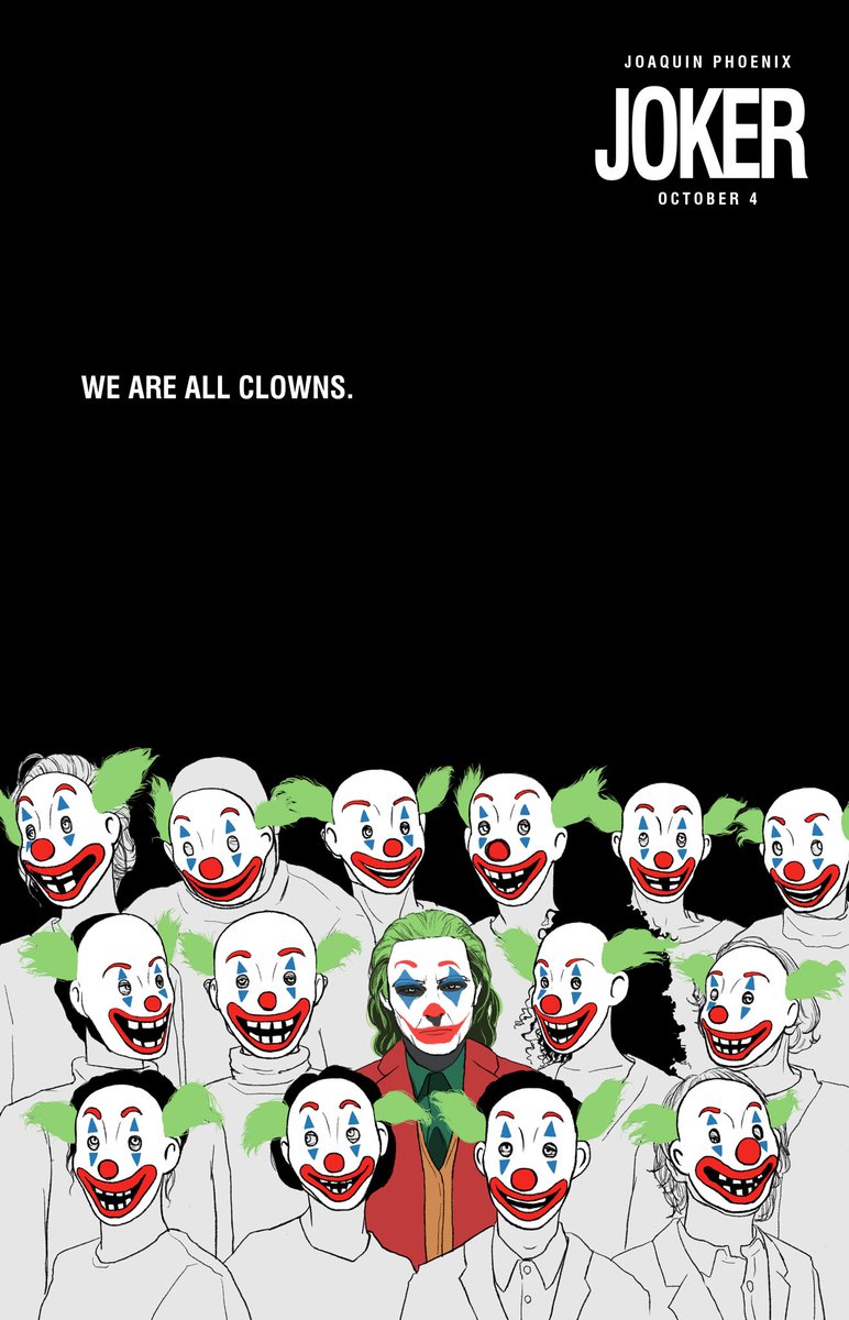 WE ARE ALL CLOWNS.

#JOKER 
#JokerFilm 
#drawing 