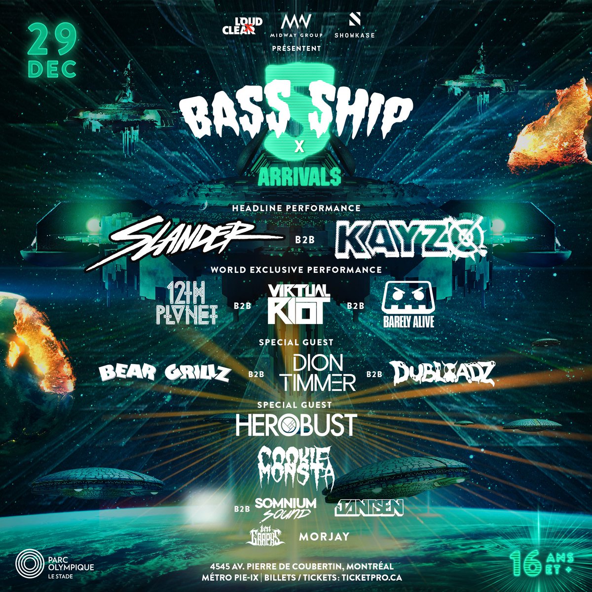 Kayzo and Slander debut at Bass Ship 5 alongside other B2Bs