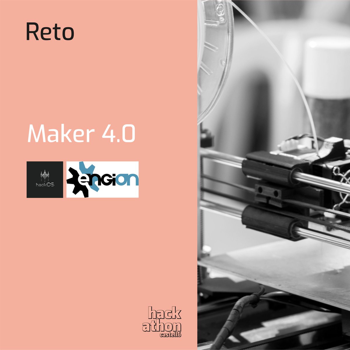 hackCS's tweet image. ¿Sabes diseñar e imprimir en 3D, montar robots con Arduino y programar? ¡Apúntate al reto &quot;Maker 4.0&quot; de la #HackathonCS19! ¿No sabes todavía? Con más motivos, ¡inscríbete! Tienes ocho retos más en hackathoncastellon.com y 48 horas para resolver uno @engiOn_oficial @HackathonCS