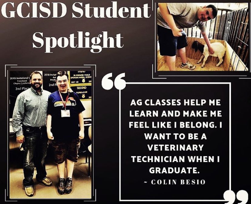 So proud of Colin and his involvement in FFA! #gcffa #ghsrise #ghsunity