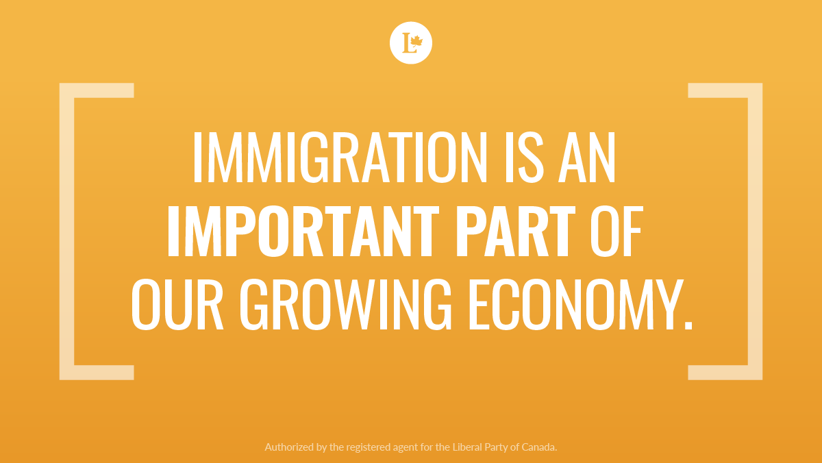 JustinTrudeau's tweet photo. Immigration enriches our society and is one of the solutions to labour shortages. It has a direct impact on our economy. @JustinTrudeau #leadersdebate2019 #elxn43 #cdnpoli https://t.co/0wS0Cli03k