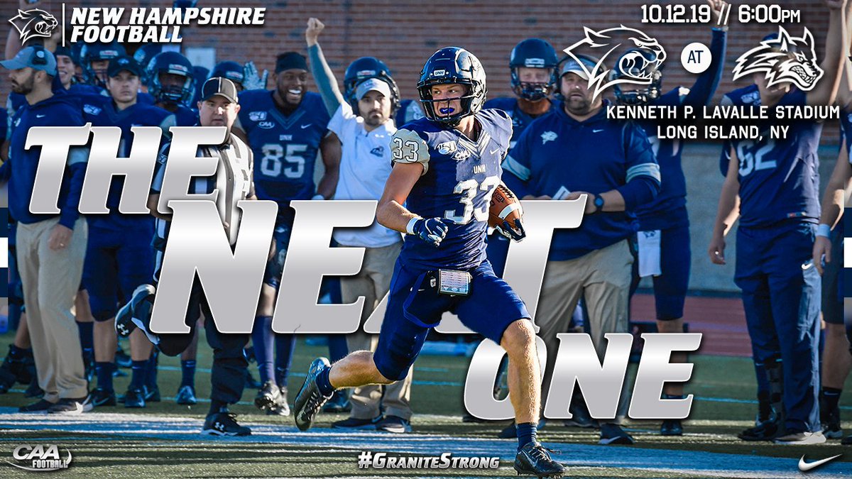 Traveling to Long Island this weekend for our first CAA road game.

Saturday // 6:00pm // at Stony Brook

#GraniteStrong