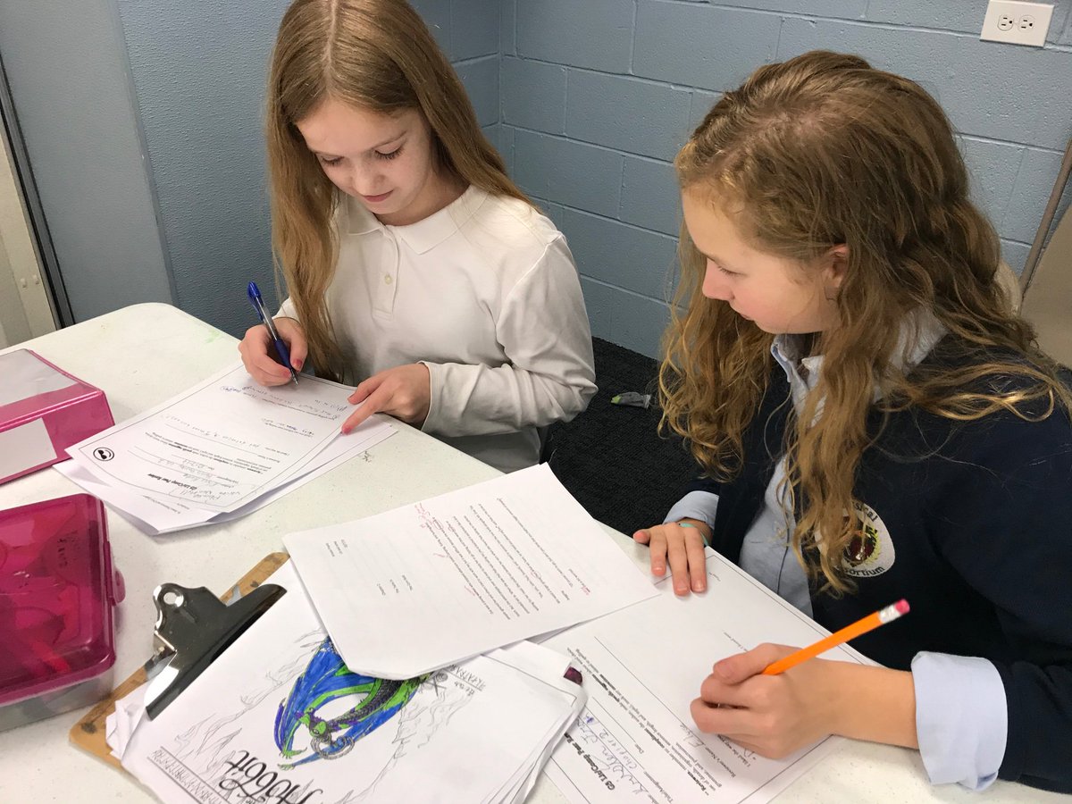 ClassicalConsor's tweet photo. Sharing your writing makes you a better writer! Students in G3 Literature and Composition share their writing today through impromptu presentations and formal peer reviews. https://t.co/OxweWAl8e7 #classicaleducation #homeschoolprogram https://t.co/OUsMXci2OV