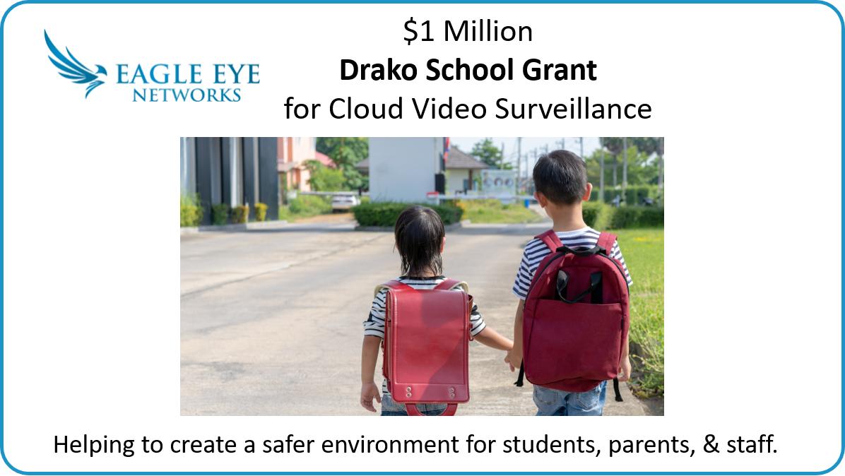 I’ve funded a $1 million Drako School Grant for cloud video surveillance for Eagle Eye Networks. If you know a school or district that could benefit, the application with more details is here:  een.com/drako-cloud-vi…
