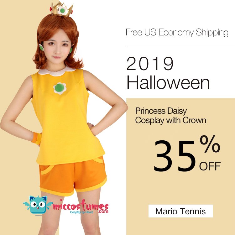 on Twitter "🎃🎃🎃 Daisy Cosplay Costume with Crown is